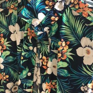 Tropical shirt button down